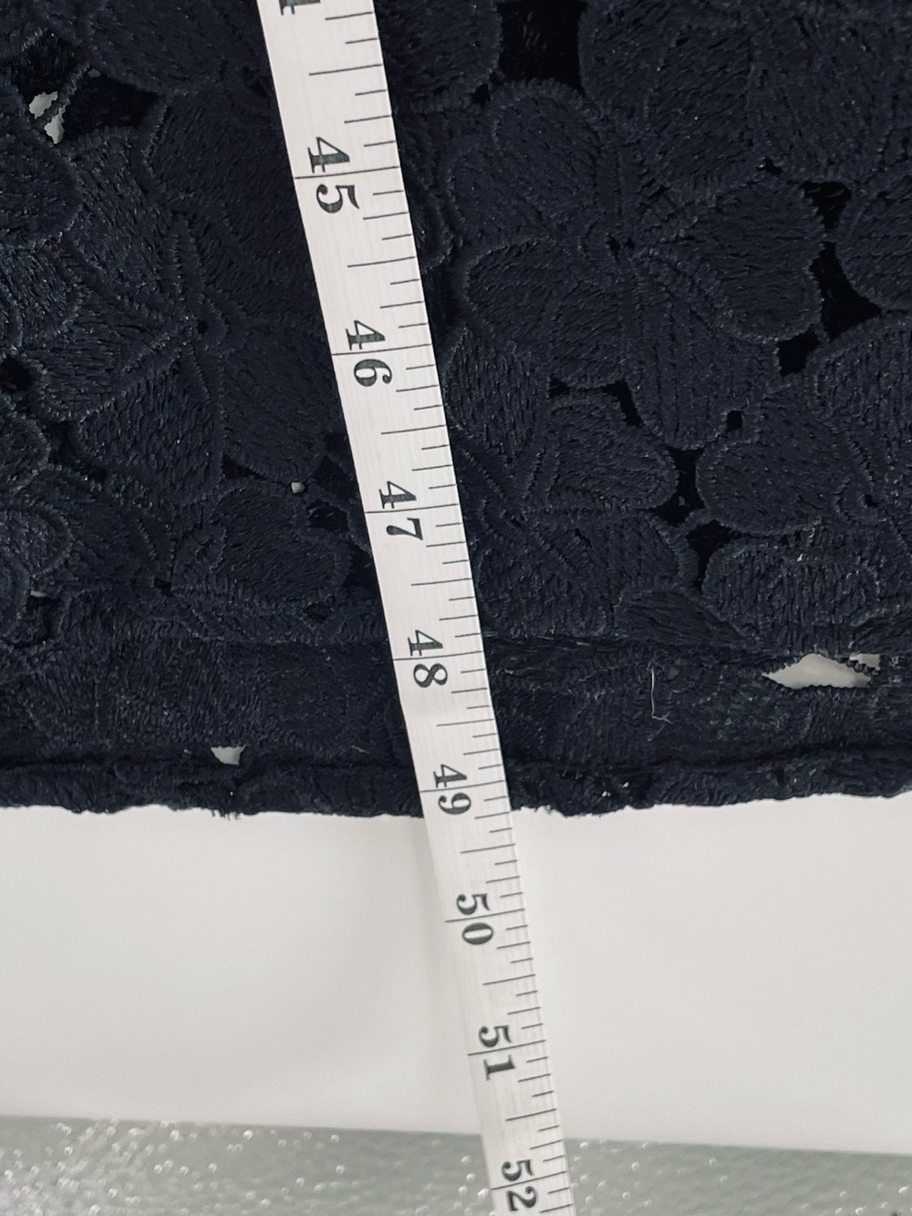 NWT Tuckernuck Jamie Eyelet Midi Dress Black Floral Lace V-Neck Size Small - Picture 10 of 10